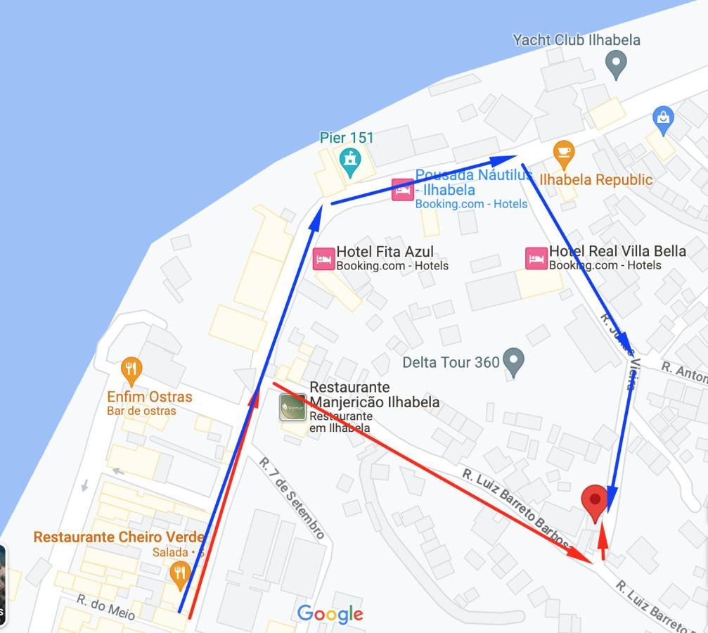 Apartamento Charmoso Com Vista Para O Mar Ильябела Экстерьер фото